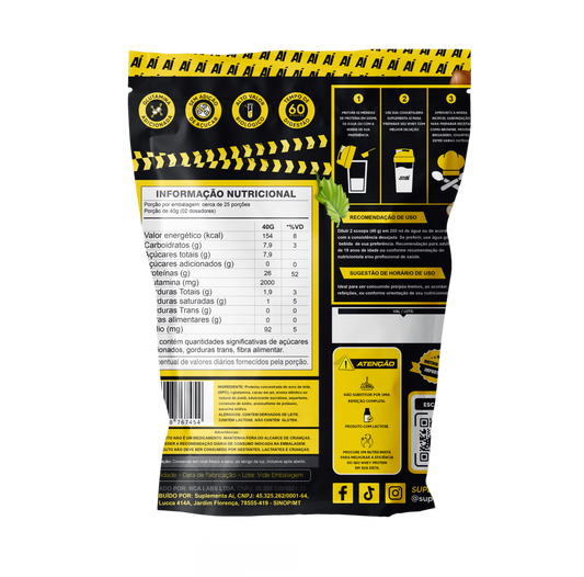 WHEY PROTEIN CONCENTRADO 1KG - CREME DE AVELÃ