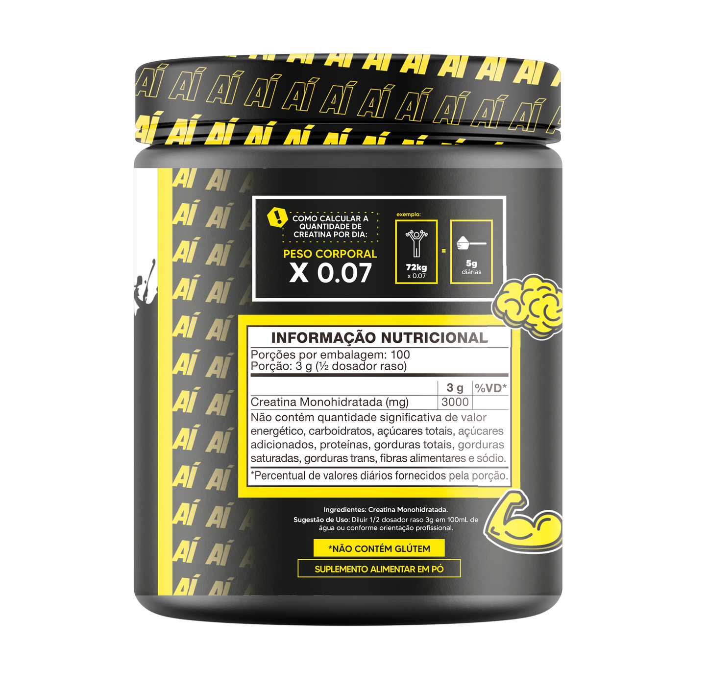 CREATINA MICRONIZADA 100% 300G